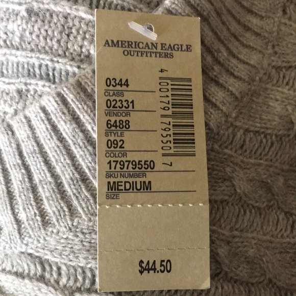 NWT American Eagle Outfitters Cable Knit Dolman Sweater, size Medium ❤️ - Picture 9 of 11